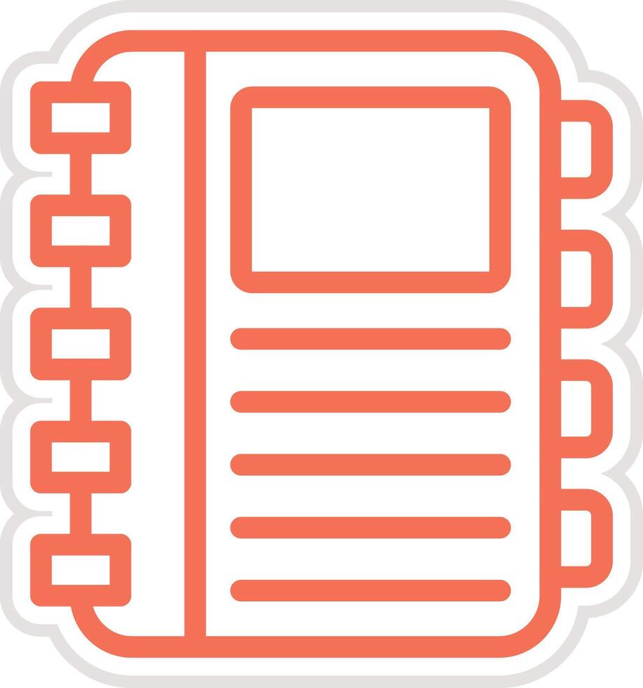 Diary Icon Design Illustration vector