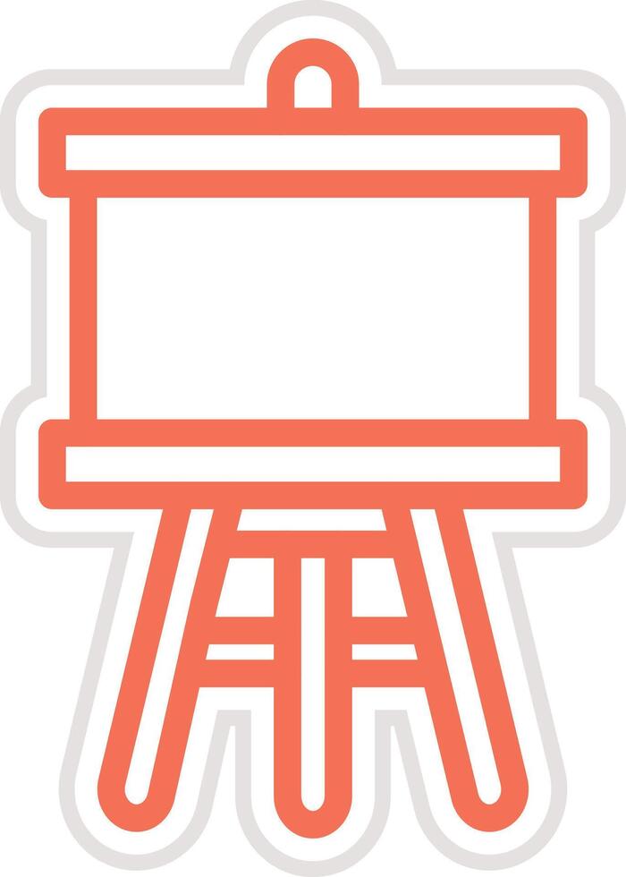 Easel Icon Design Illustration vector