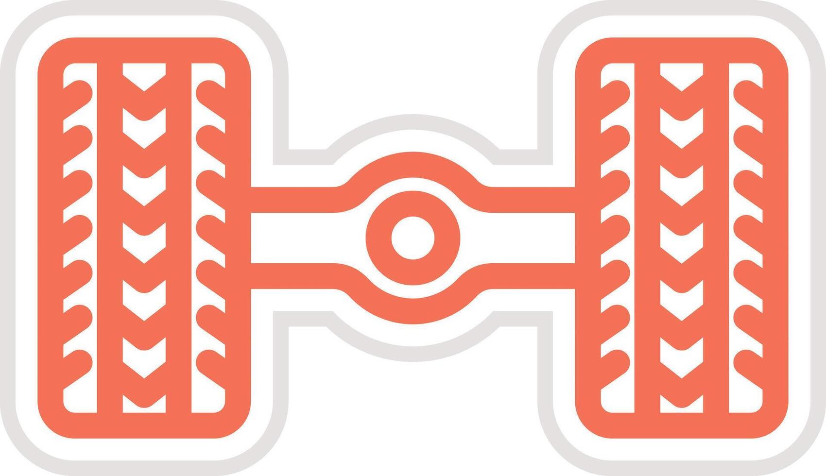 Axle Icon Design Illustration vector