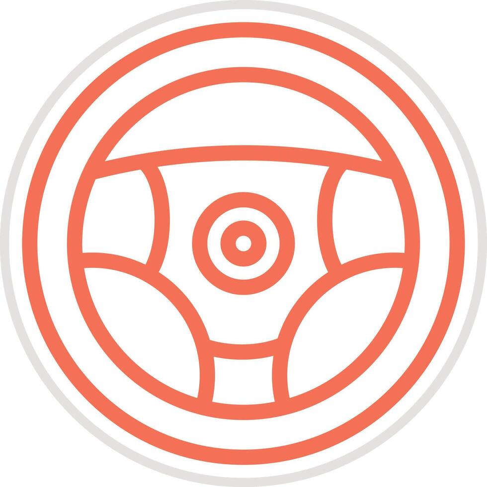 Steering wheel Icon Design Illustration vector