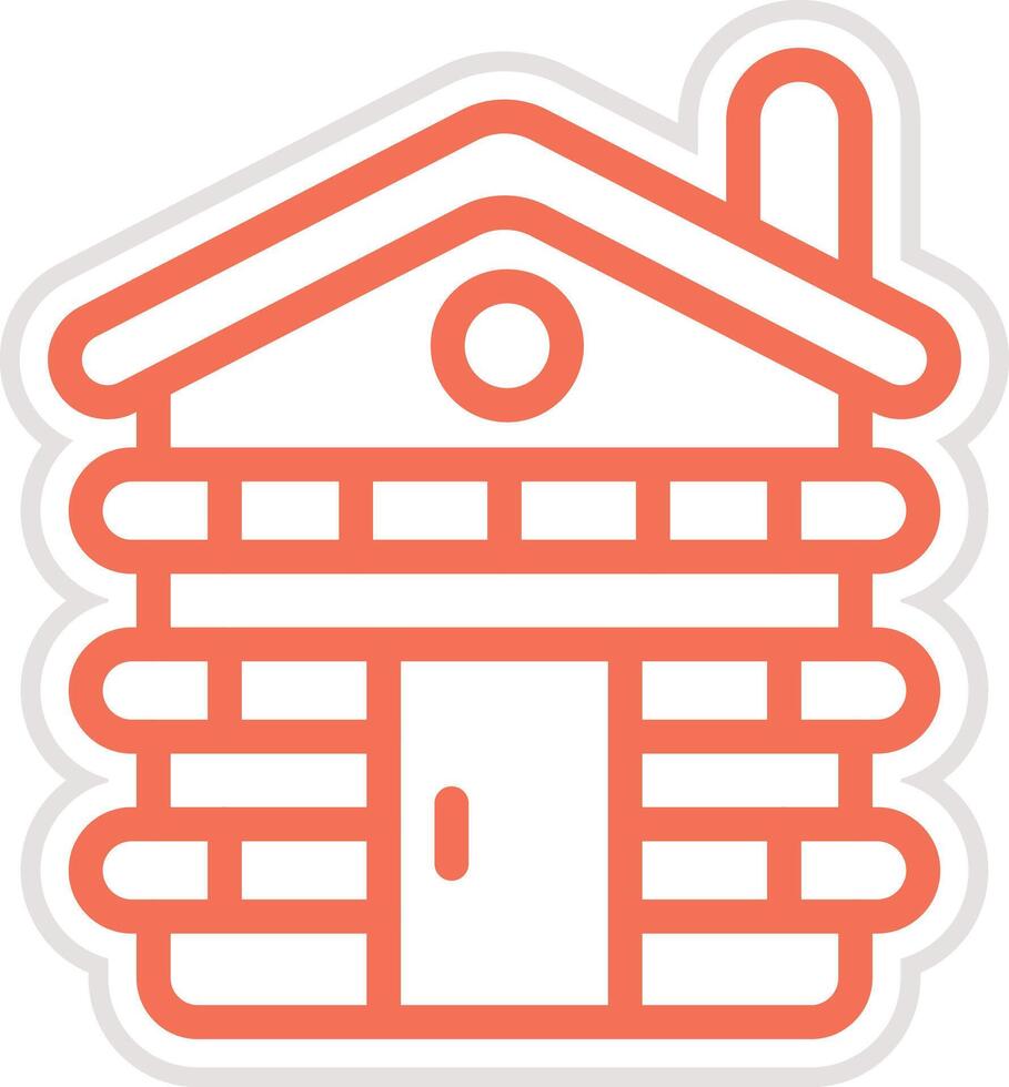 Cabin Icon Design Illustration vector