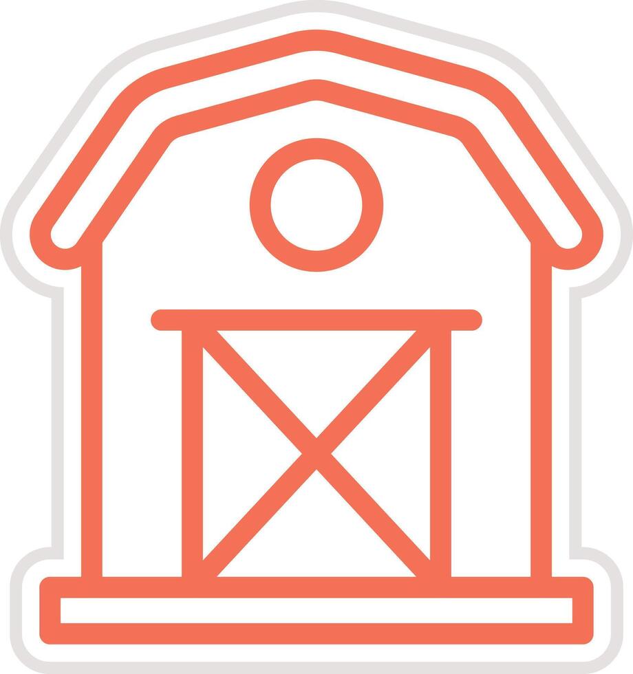 Barn Icon Design Illustration vector