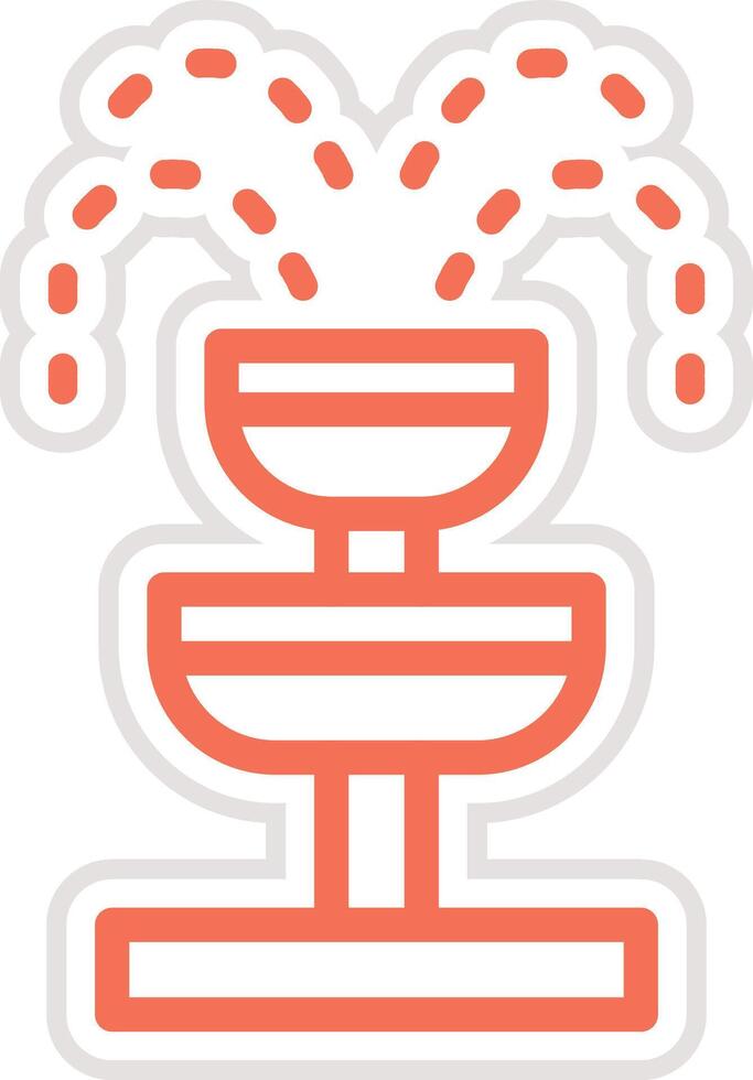 Fountain Icon Design Illustration vector