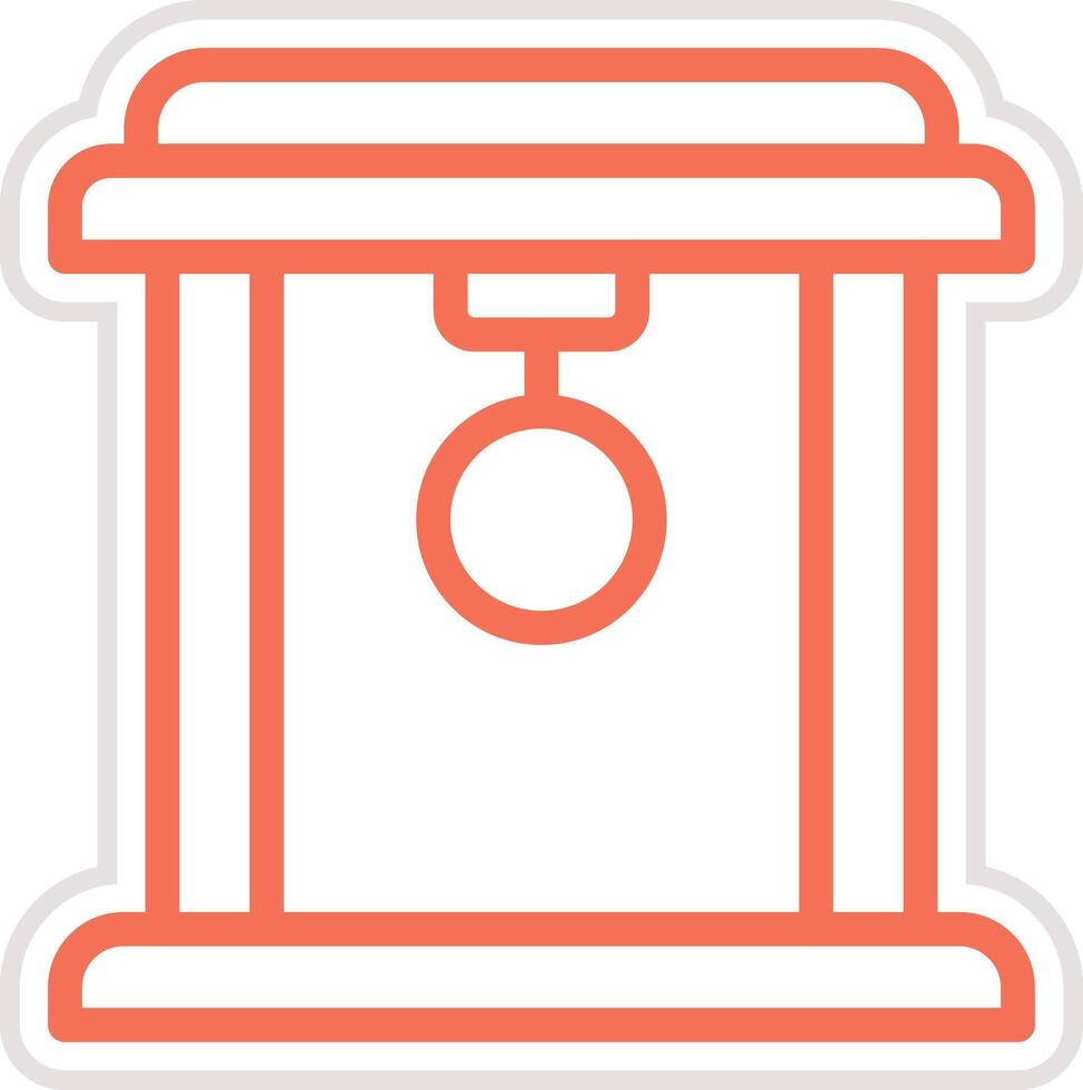 Torii Gate Icon Design Illustration vector