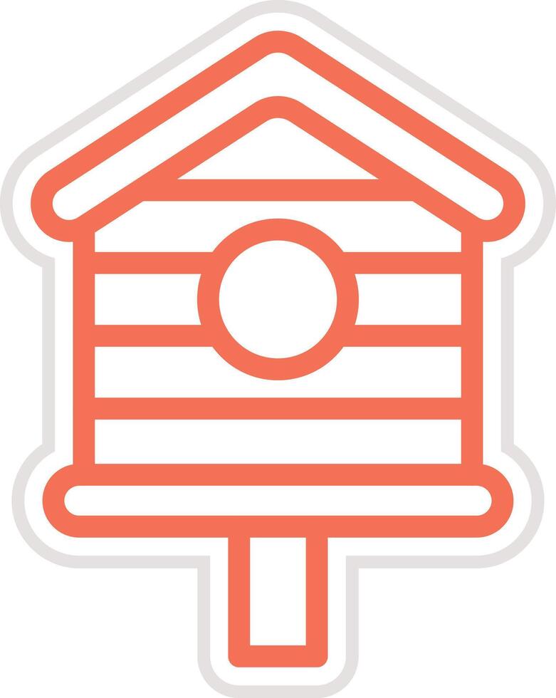 Bird House Icon Design Illustration vector