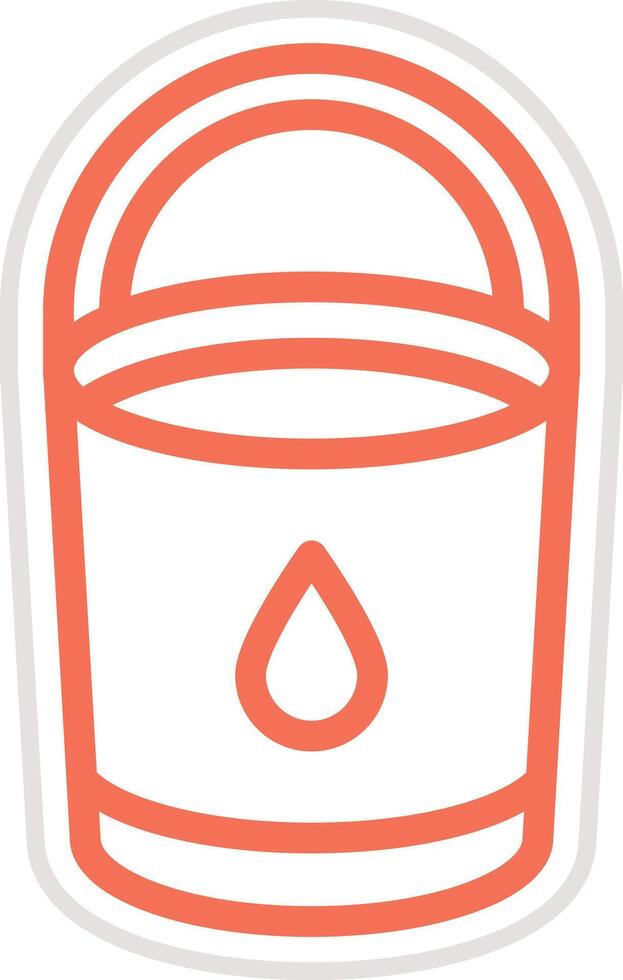Bucket Icon Design Illustration vector