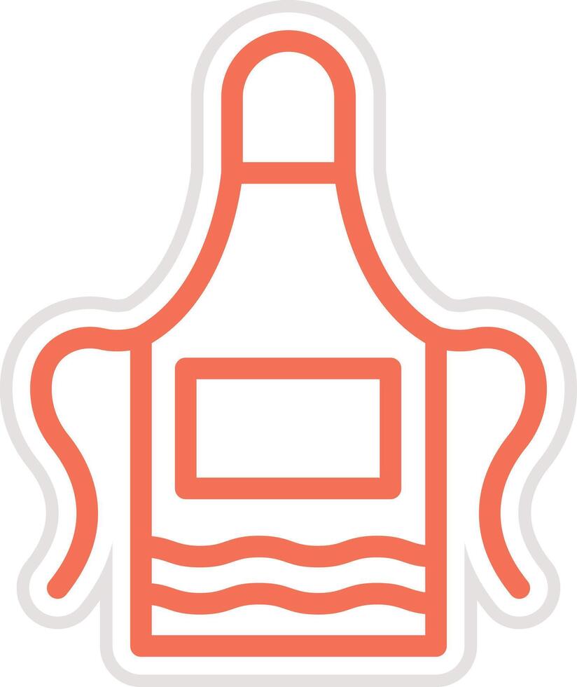 Apron Icon Design Illustration vector