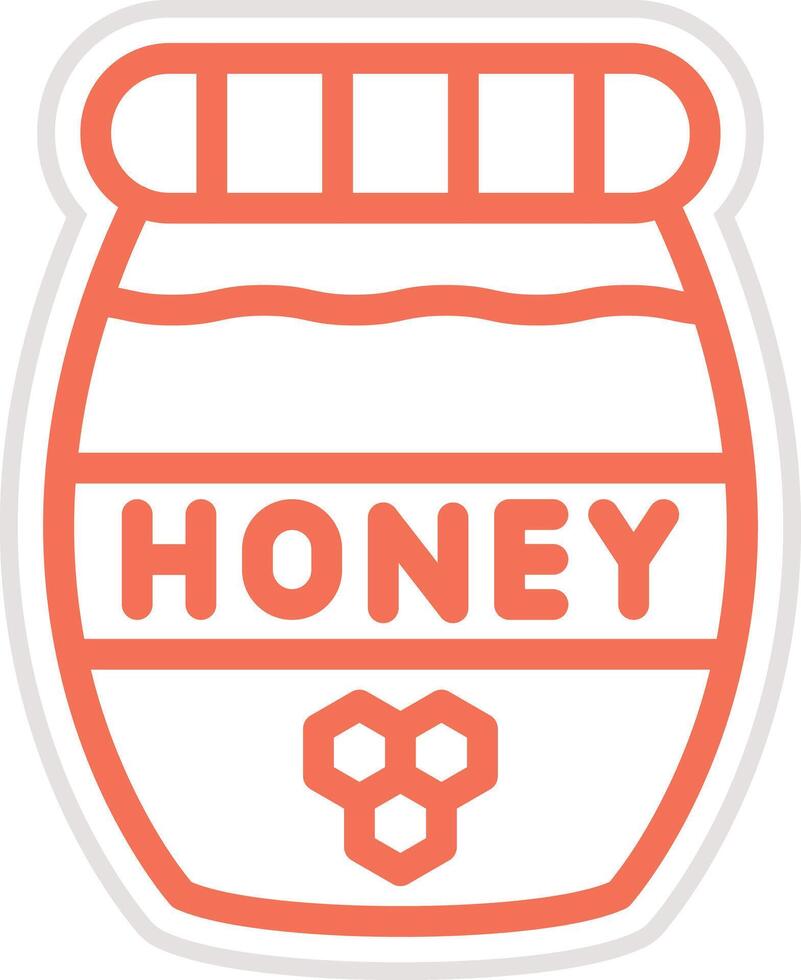 Honey Jar Icon Design Illustration vector