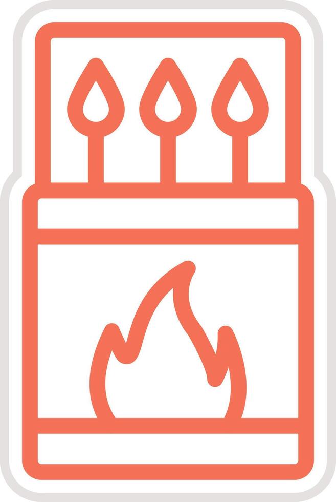Matches Icon Design Illustration vector