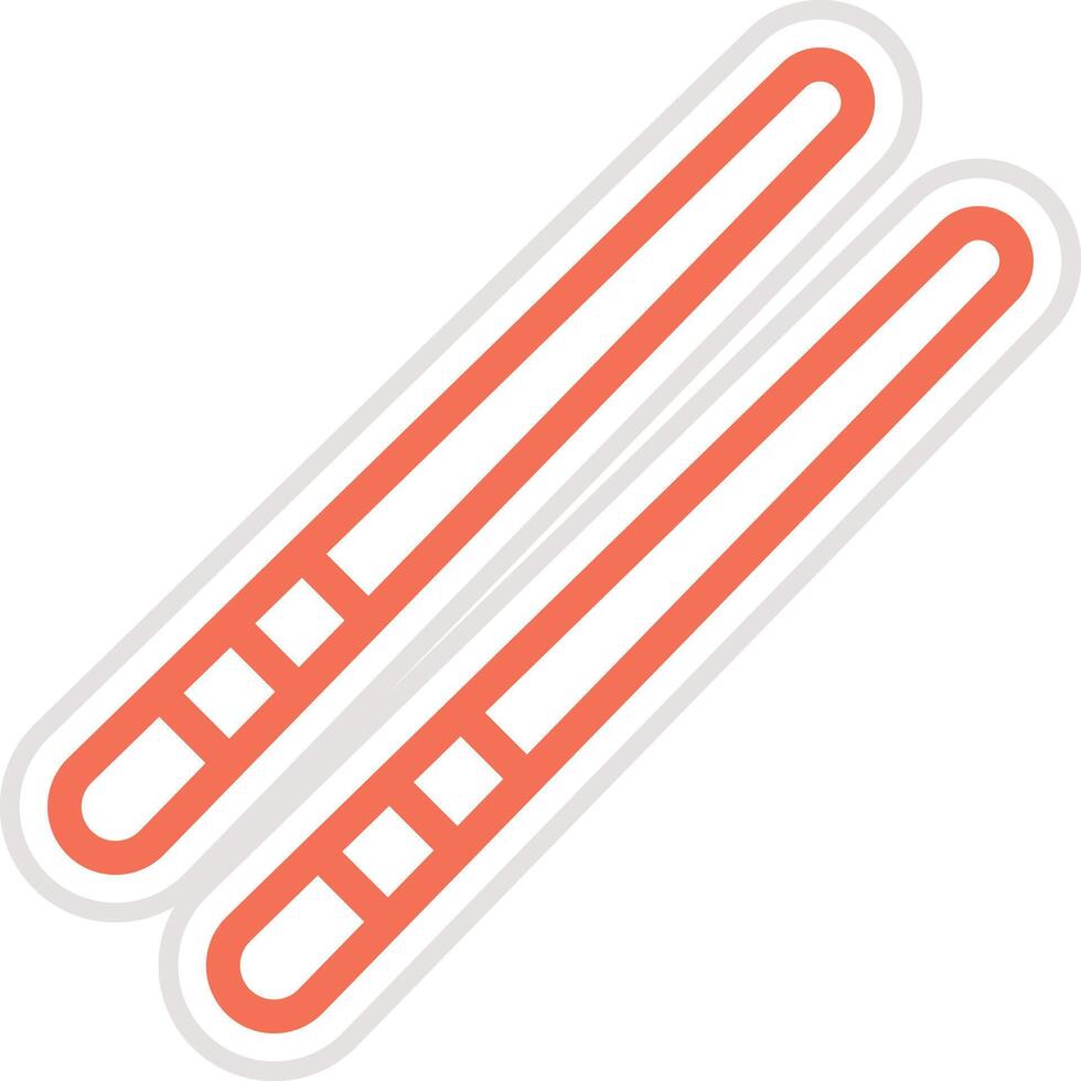 Chopsticks Icon Design Illustration vector