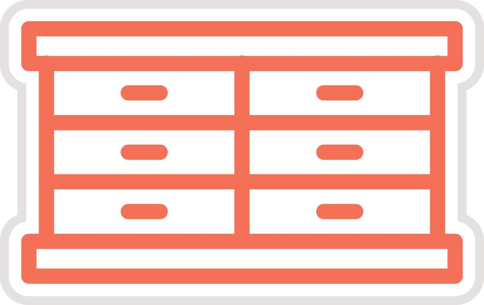 Cabinet Icon Design Illustration vector