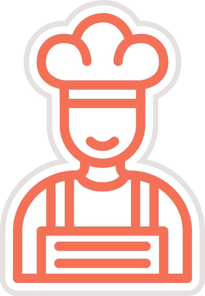 Male Chef Icon Design Illustration vector