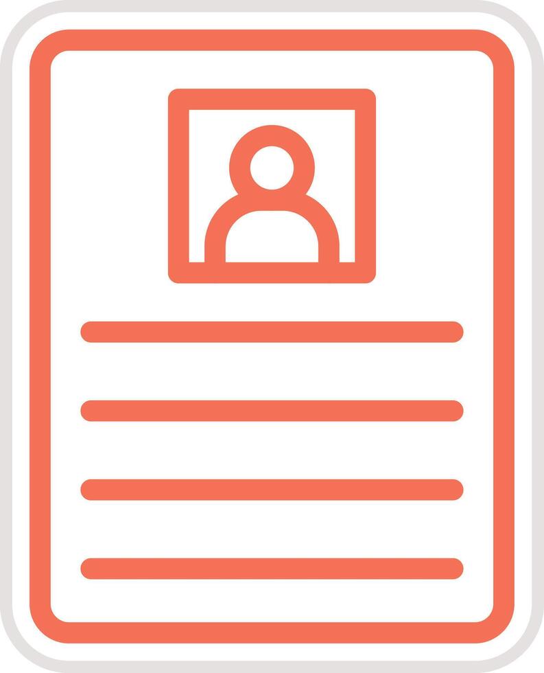 Cv Icon Design Illustration vector