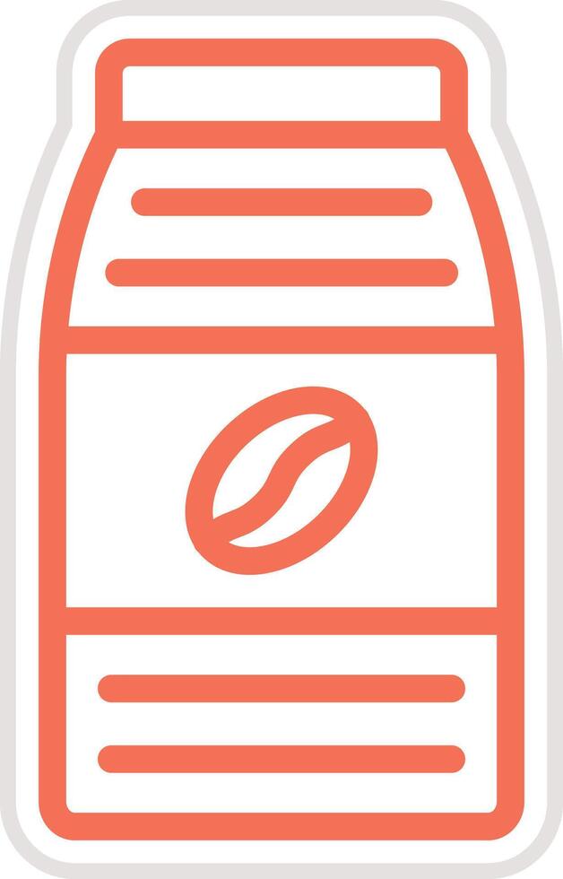Coffee Pack Icon Design Illustration vector