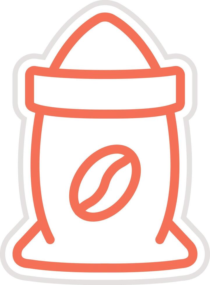 Coffee Bag Icon Design Illustration vector
