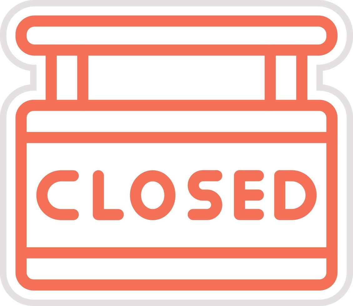 Closed Icon Design Illustration vector