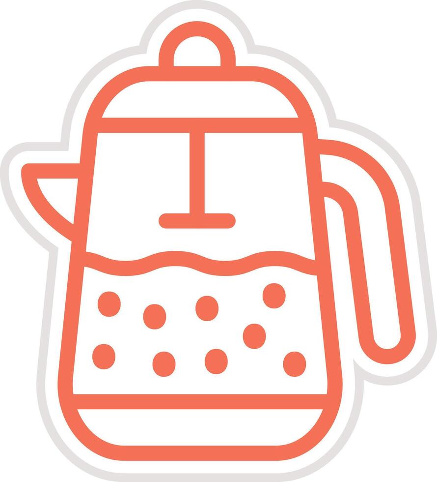 French Press Icon Design Illustration vector