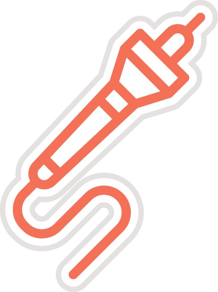 Pyrography Icon Design Illustration vector