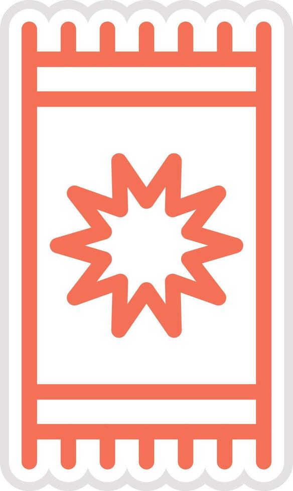 Rug Icon Design Illustration vector