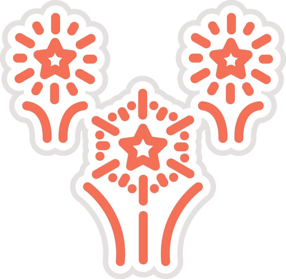 Firework Icon Design Illustration vector