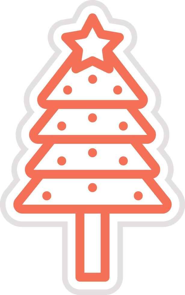 Christmas tree Icon Design Illustration vector