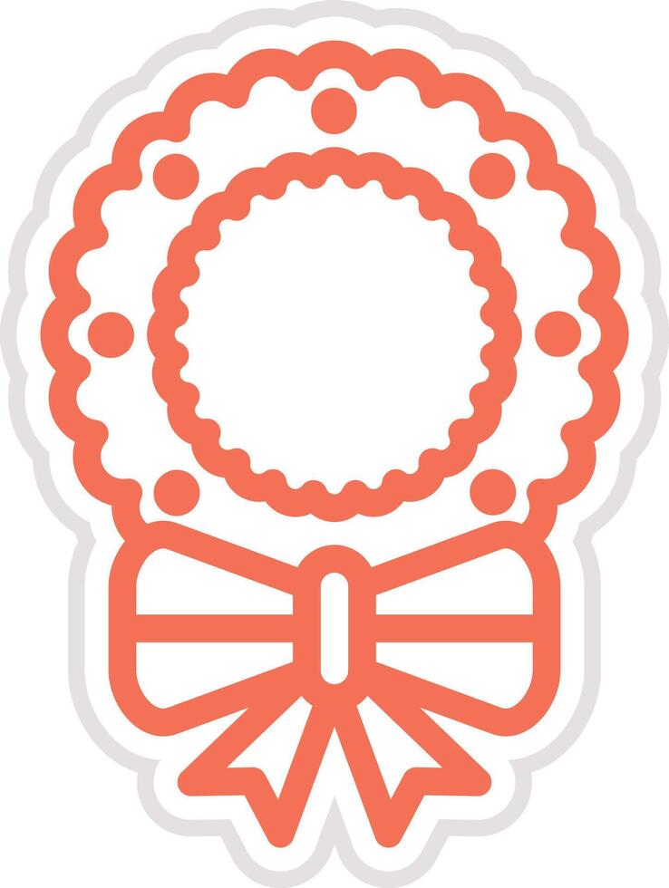 Wreath Icon Design Illustration vector