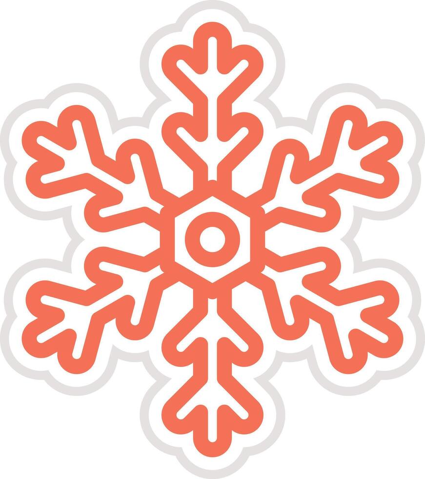 Snowflake Icon Design Illustration vector