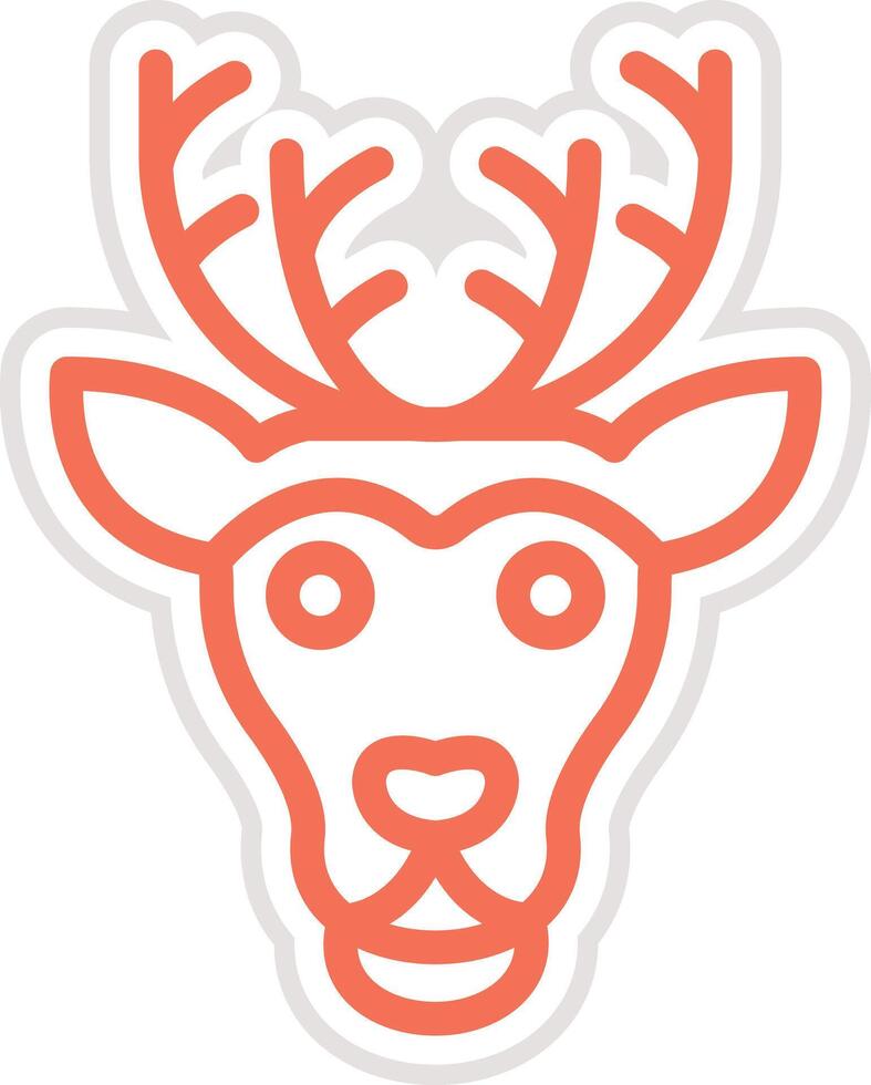 Reindeer Icon Design Illustration vector