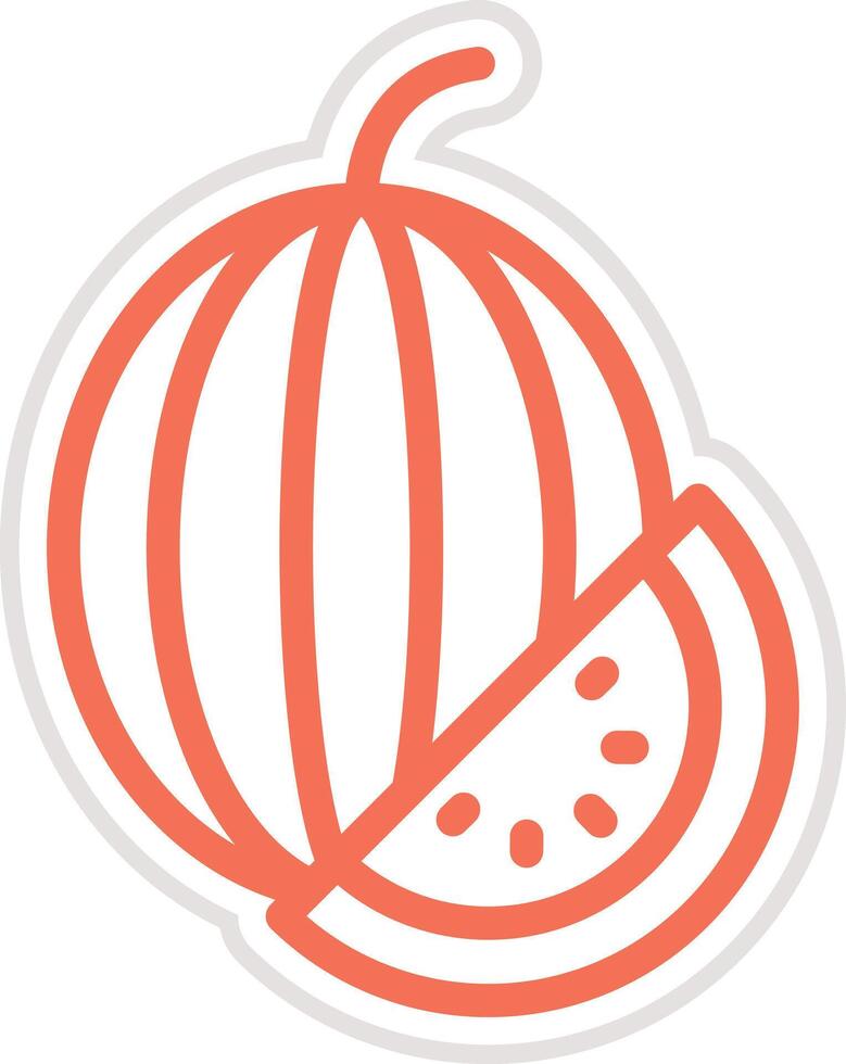 Watermelon Icon Design Illustration vector