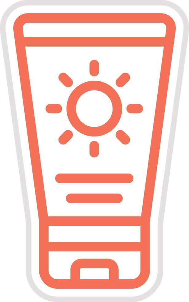 Suncream Icon Design Illustration vector