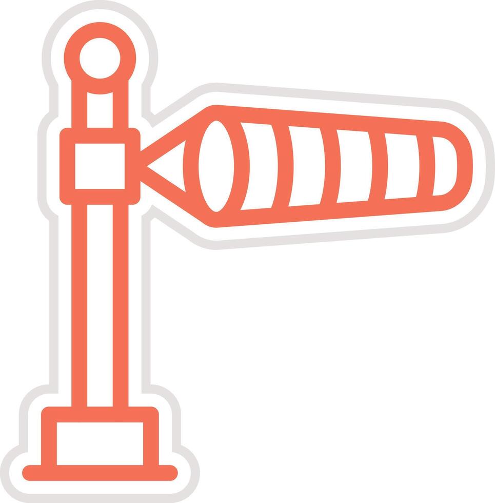 Windsock Icon Design Illustration vector