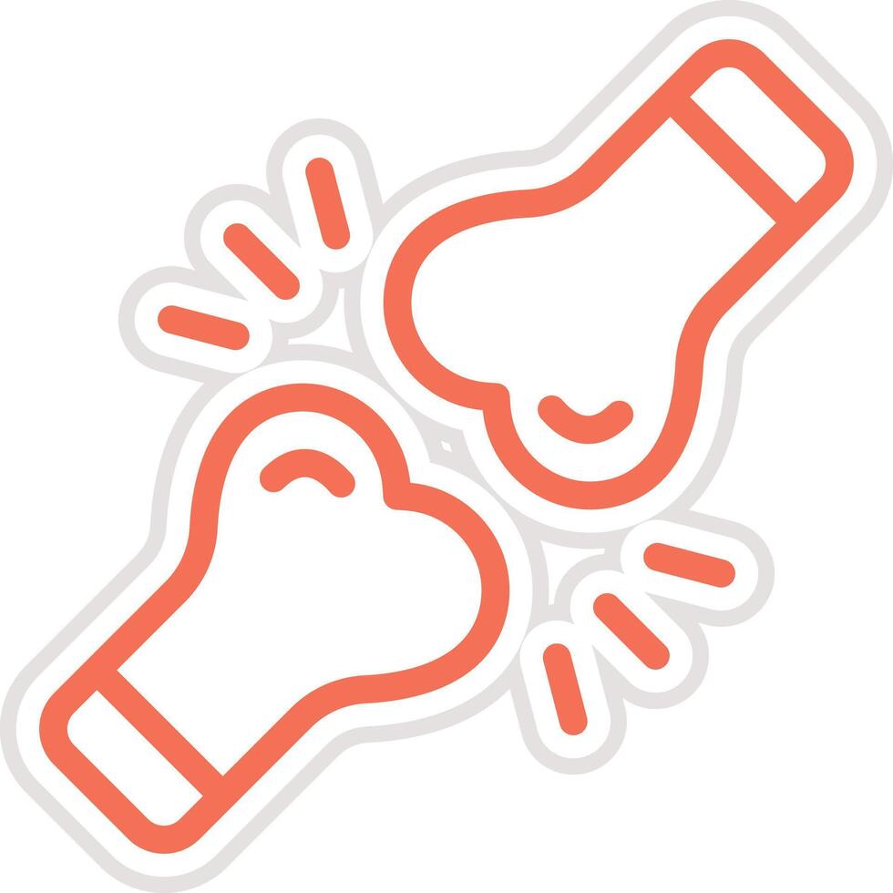 Fracture Icon Design Illustration vector