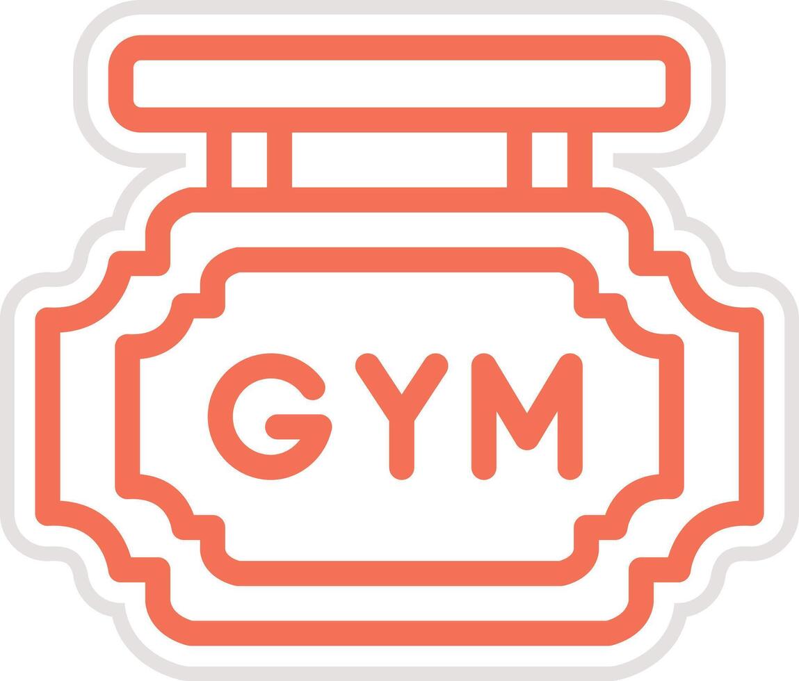 Gym Board Icon Design Illustration vector