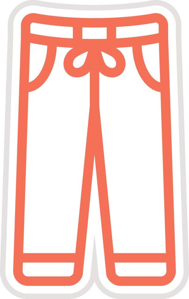 Training Pants Icon Design Illustration vector