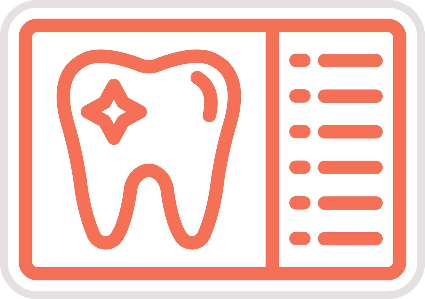 X Ray Icon Design Illustration vector
