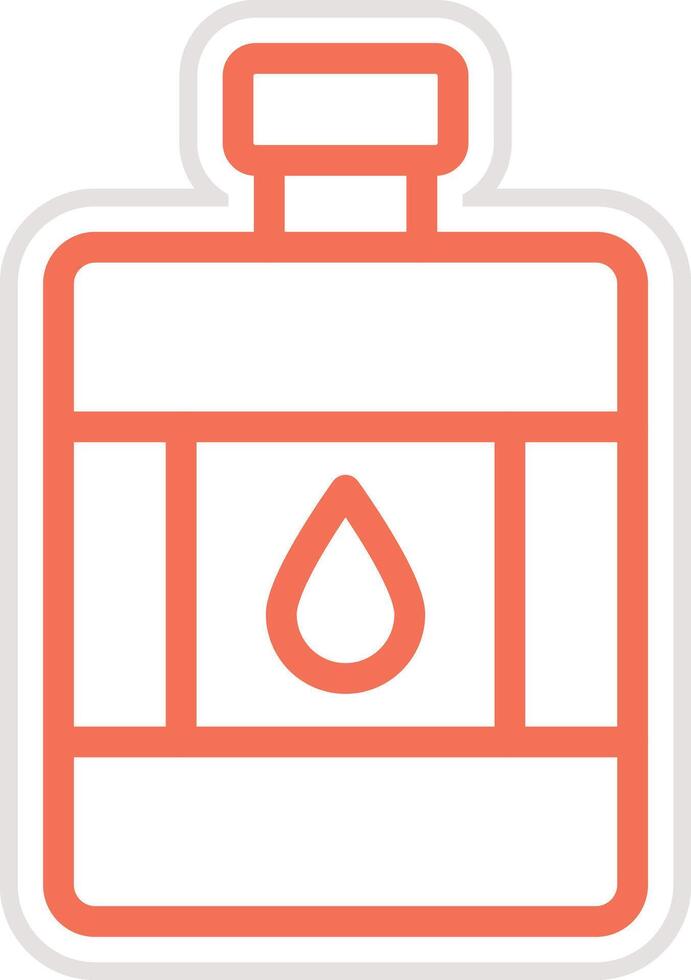 Hip Flask Icon Design Illustration vector