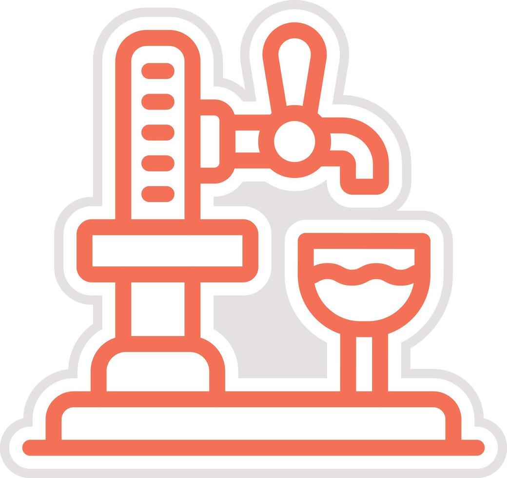 Beer Tap Icon Design Illustration vector