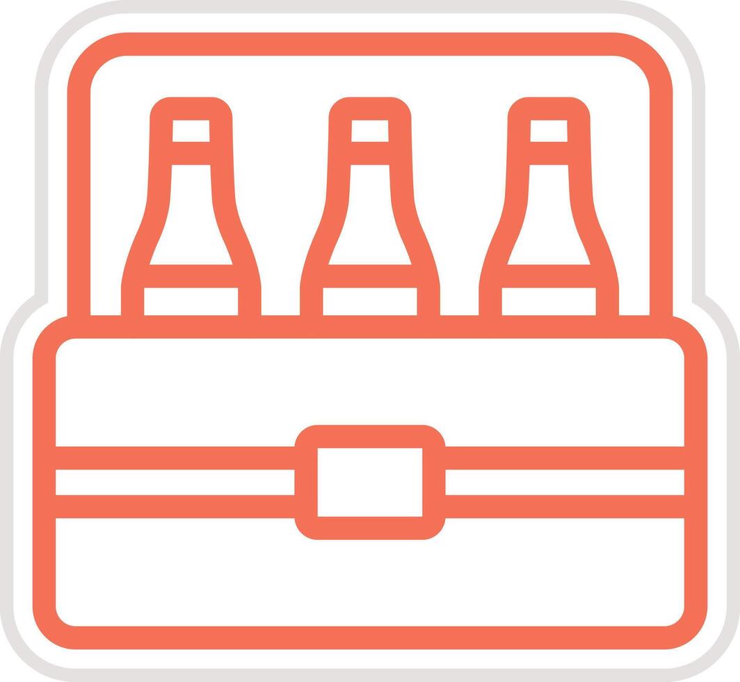 Beer Box Icon Design Illustration vector