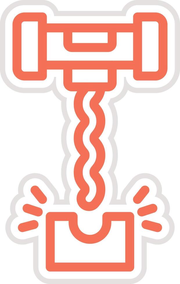 Corkscrew Icon Design Illustration vector