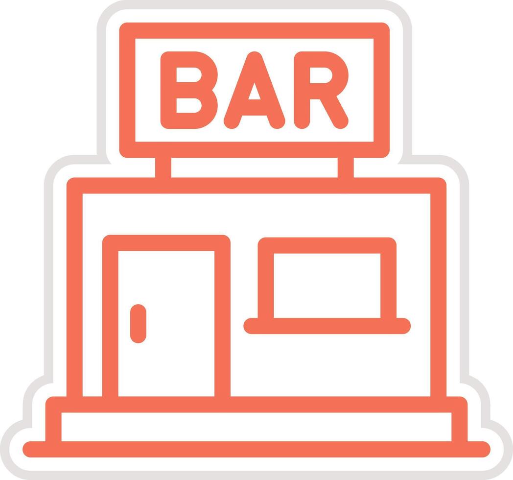 Bar Icon Design Illustration vector