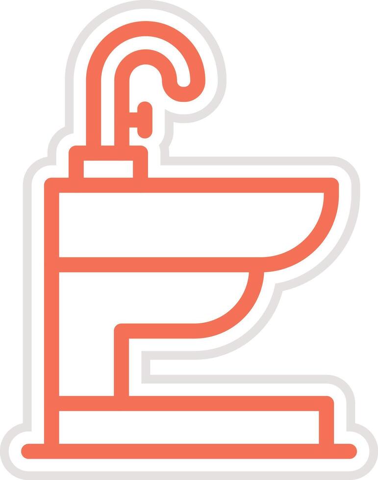 Bidet Icon Design Illustration vector