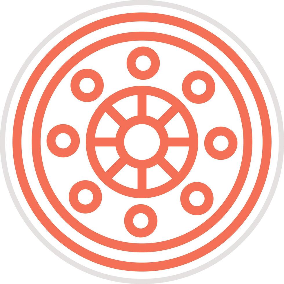 Flange Icon Design Illustration vector