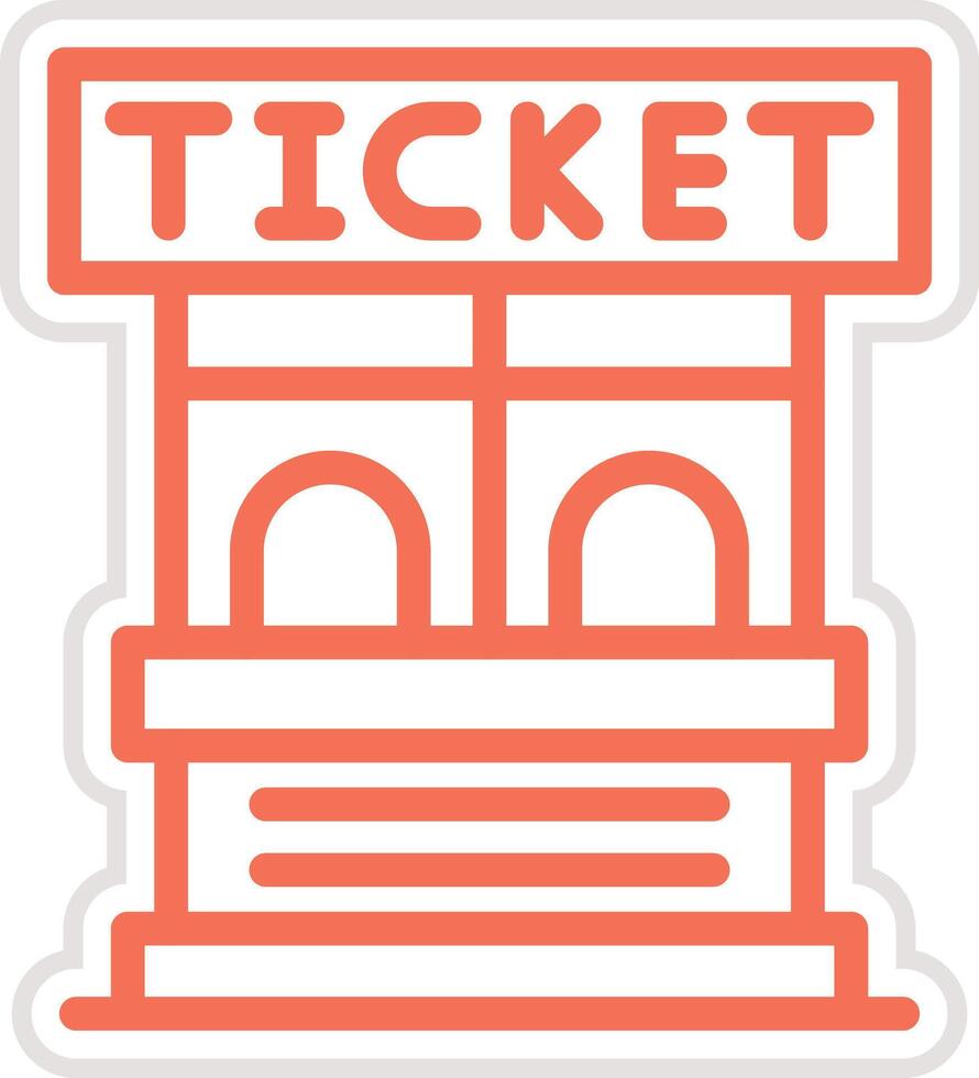 Ticket Office Icon Design Illustration vector