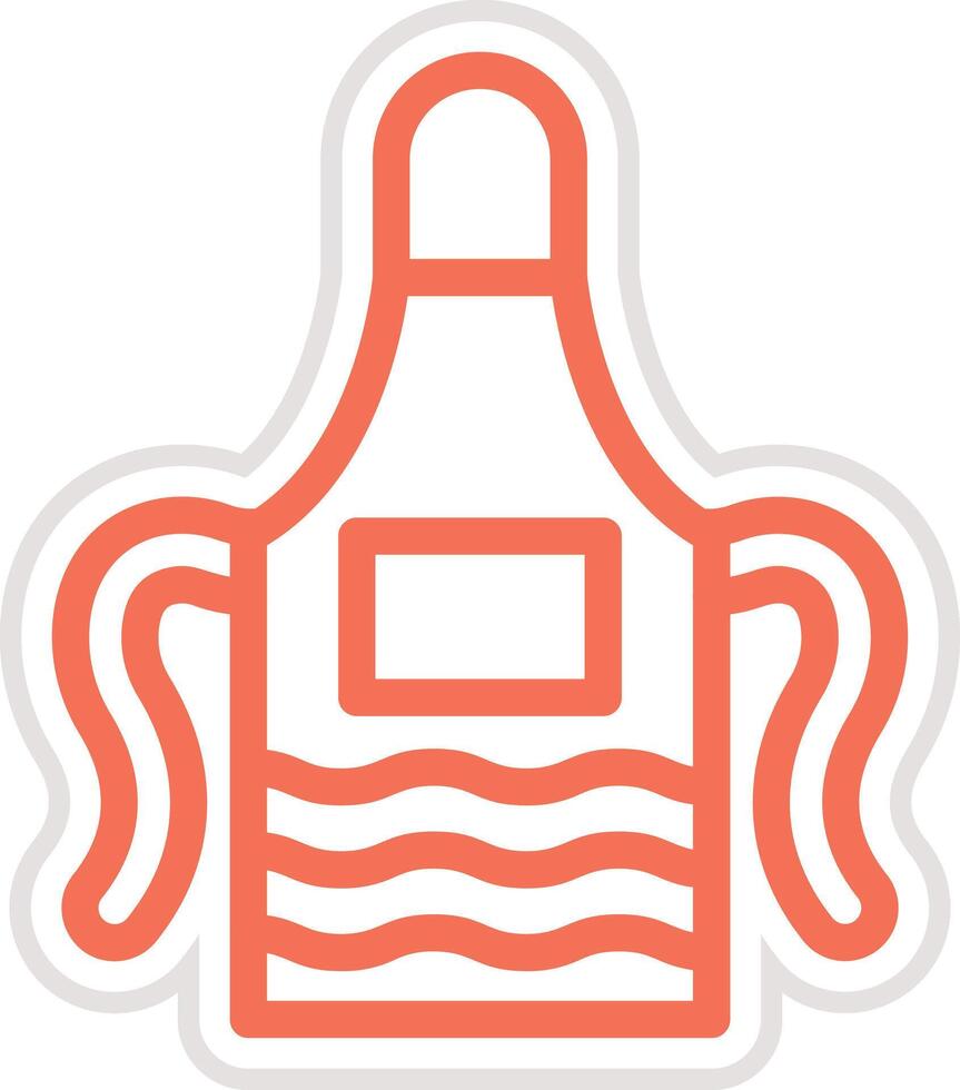 Apron Icon Design Illustration vector