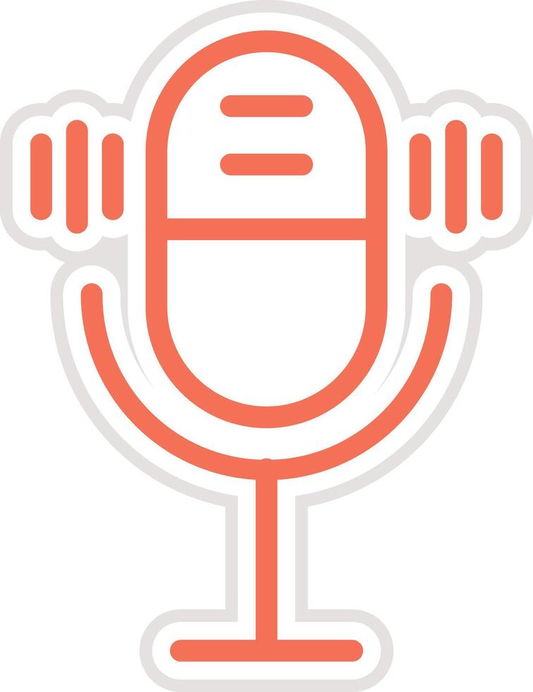 Microphone enable Icon Design Illustration vector