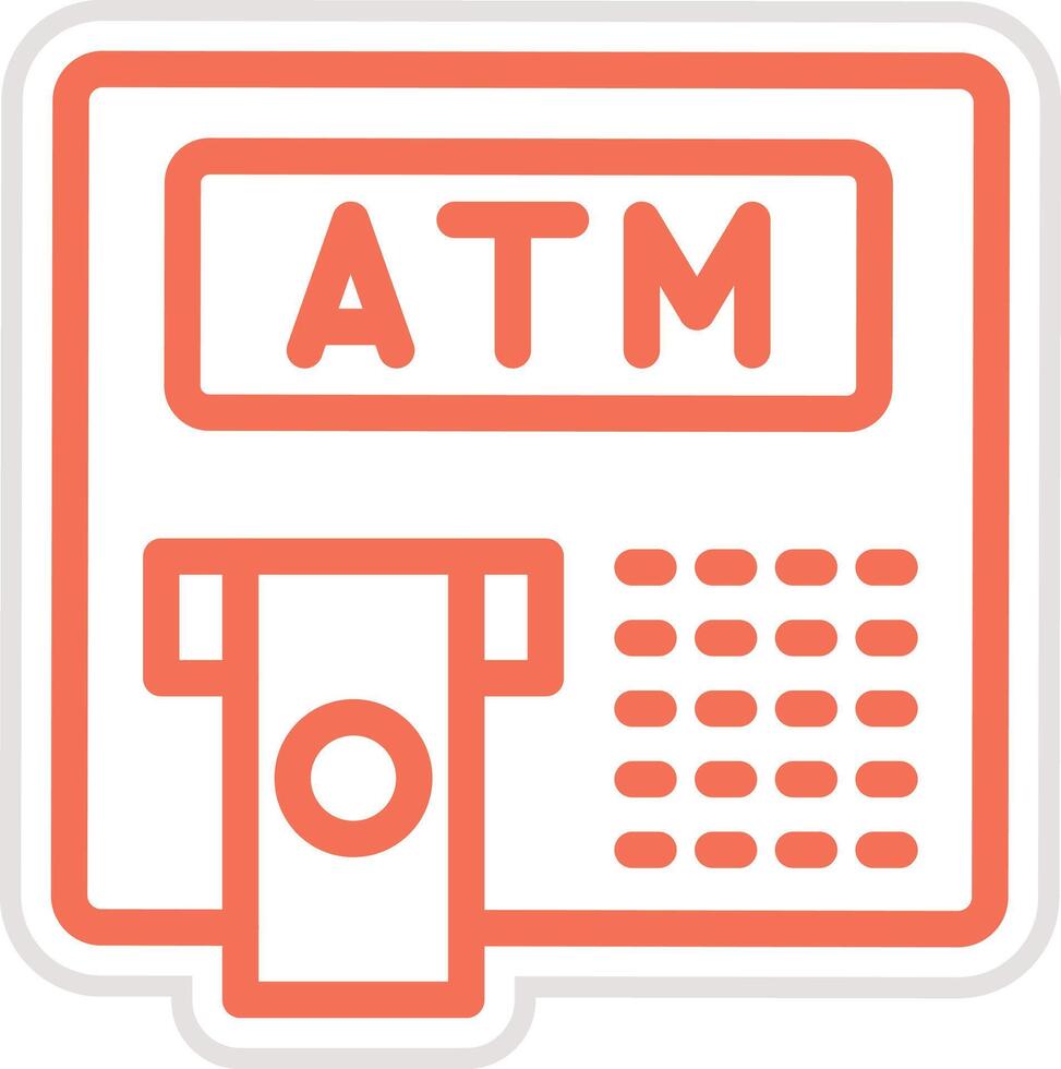 Atm Icon Design Illustration vector