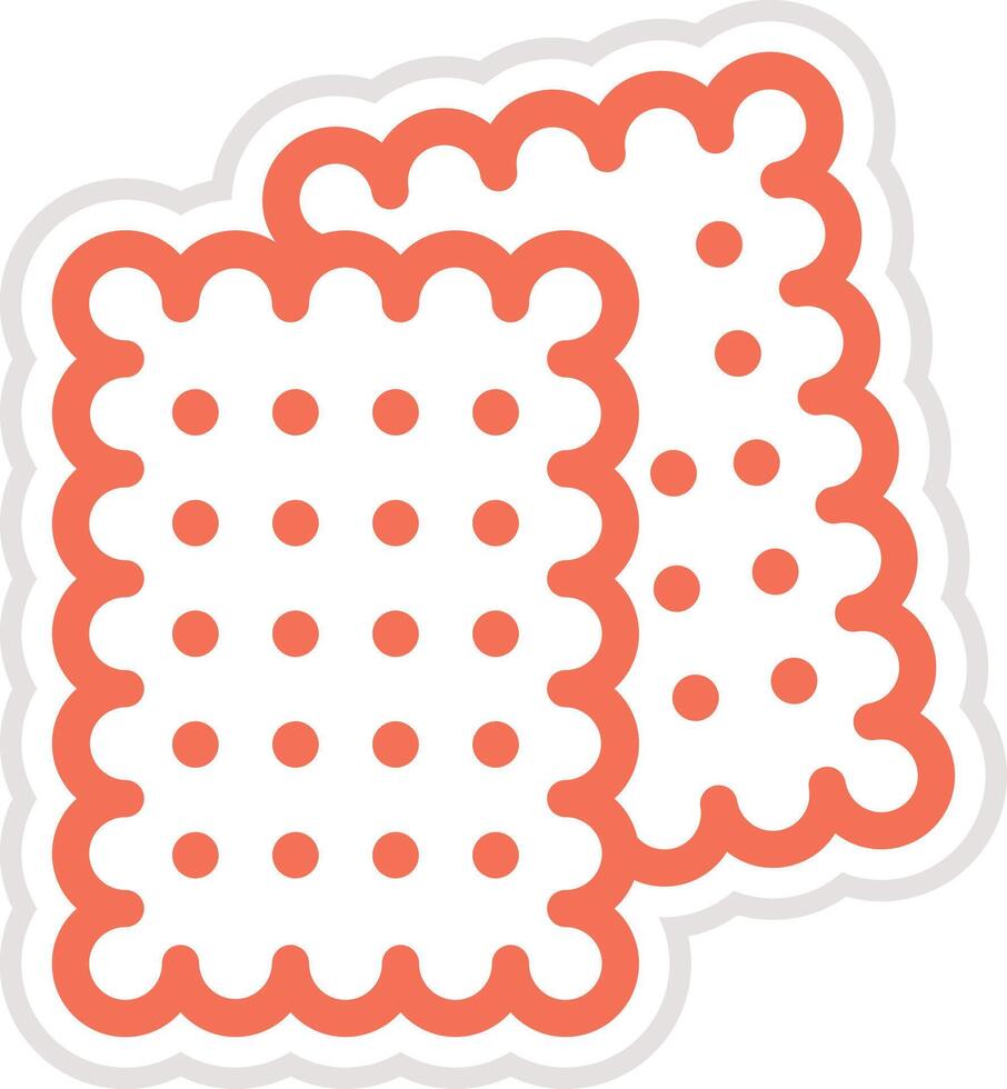 Biscuit Icon Design Illustration vector