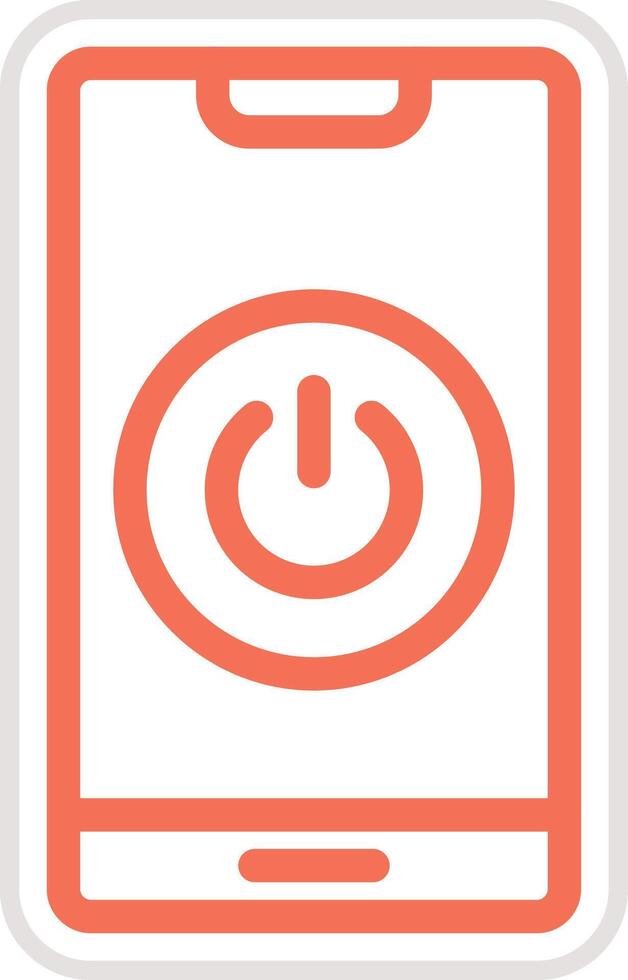 Turn On Icon Design Illustration vector