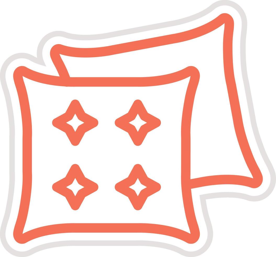 Pillow Icon Design Illustration vector