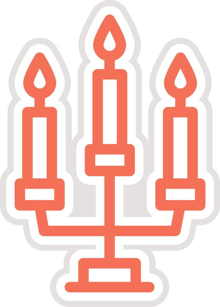 Candles Icon Design Illustration vector